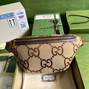 gg Jumbo gg Belt Bag Camel And Ebony Jumbo gg Canvas For WomenÂ  15.3in/39cm gg 696031 UKMDG 2570