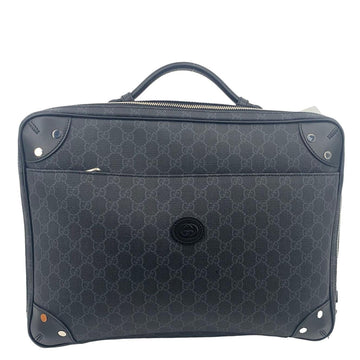 GUCCI GG Briefcase Supreme Canvas Backpack Bag Black 658543