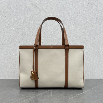 Top Quality Medium Cabas 16 In Textile Natural / Tan For Women 16in/40cm 197332DUH.02NT