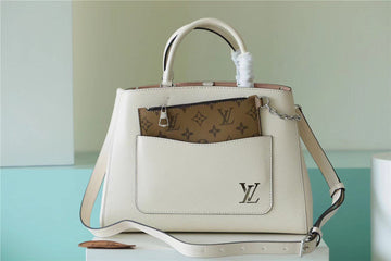 Top Quality Marelle Tote MM Epi White For Women, WomenÂs Handbags, Shoulder And Crossbody Bags 11.8in/30cm Top Quality