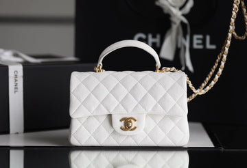 CHLMini Top Qualityapbag With Top Handle White For Women 7.8in/20cm