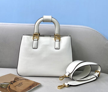 Top QualityTop Quality Small FF Tote Shoulder White Bag For Woman 30cm/12in