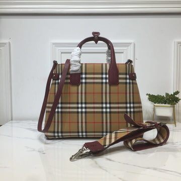 Top Quality Ho Check Derby Medium Banner Purse Tote Purple For Women, WomenÃ¢ÂÂs Bags 14in/35cm