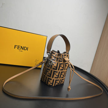 Top QualityTop Quality Mon Tresor Light Brown Mini Bag For Woman 18cm/7in