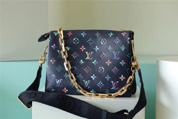 Top Quality Coussin PM Puffy Navy Blue For Women,  Shoulder And Crossbody Bags 10.2n/26cm Top Quality