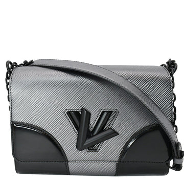 LOUIS VUITTON Twist MM Epi New 1:1 Rep Leather Shoulder Bag Silver