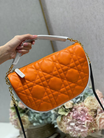 Top Quality MeTop Qualityum Vibe Hobo Bag, Orange Handbags, Crossbody Bags, 30cm CD