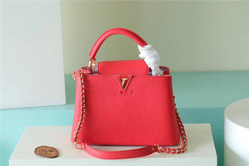 Top Quality Capucines BB Taurillon Red For Women, WomenÂs Bags, Shoulder And Crossbody Bags 10.6in/27cm Top Quality