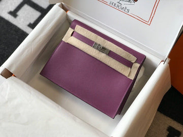Top Quality Kelly Purple For Women SiTop Qualityer Toned Hardware 8.7in/22cm
