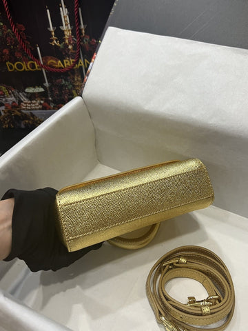 Top Quality Small Sicily Bag In Dauphine Gold For Women 7.5in/19cm Top QualityÃÂ 