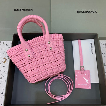 Top Quality Bistro XS Basket With Strap In Pink, For Women,  Bags 16.1in/41cm