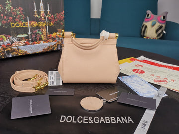 Top Quality Small Sicily Bag In Dauphine Pale Pink For Women 7.5in/19cm Top Quality Top Quality7116A100180414