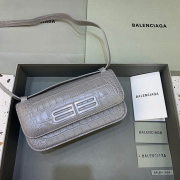Top Quality Gossip Small Shoulder Bag Gray, For Women,  Bags 9.1in/23cm