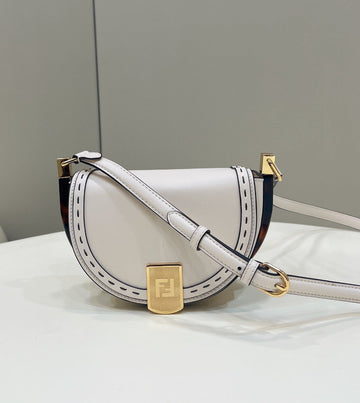 Top QualityTop Quality Moonlight Saddle White Bag For Woman 19cm/7.5in