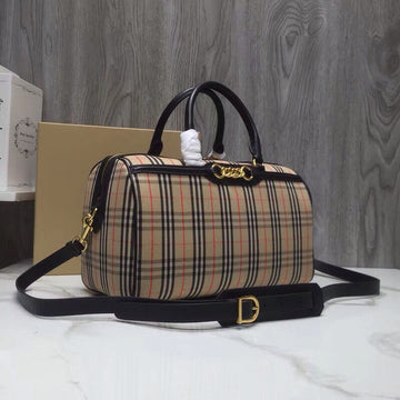 Top Quality Small 1983 Check LiNike Bowling Bag Black/Brown For Women, WomenÃ¢ÂÂs Bags 9.1in/23cm