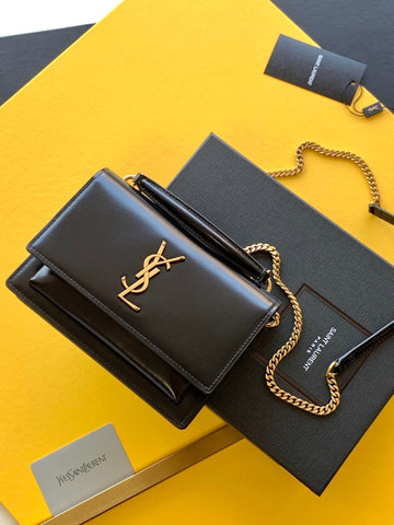 YSSL Sunset Chain Bag With Gold Hardware For Women 7in/19cm YSL 533026D422W1000