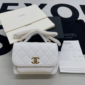 CHLMini Top Qualityap Bag Top Handle White For Women 7.5in/19cm