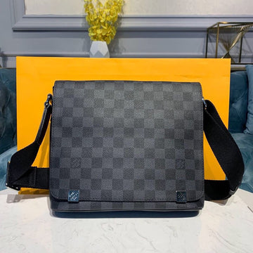 Top Quality Top Qualitystrict PM Damier Graphite Canvas For Men, Bags, Shoulder And Crossbody Bags 9.8in/25cm Top Quality N41028