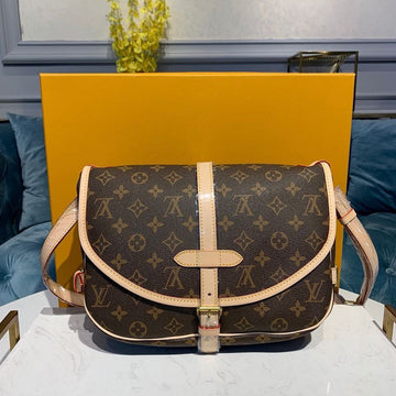 Top Quality Saumur MM Monogram Canvas For Women, WomenÂs Handbags, Shoulder And Crossbody Bags 11.8in/30cm Top Quality M40710