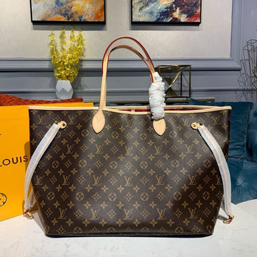 Top Quality Neverfull GM Tote Bag Monogram Canvas Red For Women, WomenÂs Handbags, Shoulder Bags 15.7in/40cm Top Quality M41181