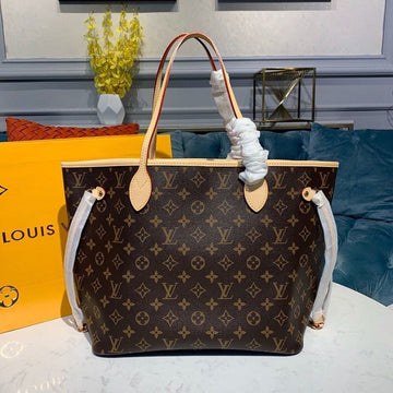 Top Quality Neverfull MM Tote Bag Monogram Canvas Cerise Red For Women,  Shoulder Bags 12.2in/31cm Top Quality M41177