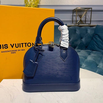 Top Quality Alma BB Epi InTop Qualitygo Blue For Women, WomenÂs Handbags, Shoulder And Crossbody Bags 9.2in/23.5cm Top Quality M40855