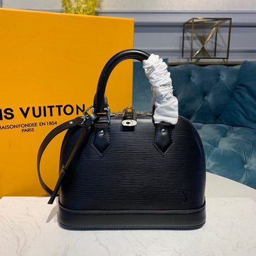 Top Quality Alma BB Epi Black For Women,  Shoulder And Crossbody Bags 9.2in/23.5cm Top Quality M40862