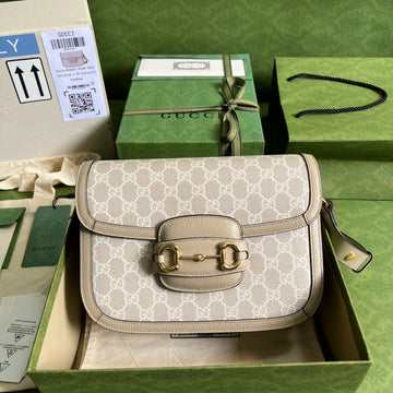 gg Horsebit 1955 gg Mini Bag Beige For Women, Women’s Bags 8.1in/21cm gg ââ658574 UULAG 9682