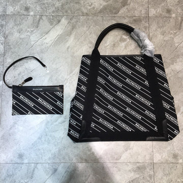 Top Quality Navy MeTop Qualityum Cabas Tote Bag In Black, For Women,  Bags 14.1in/36cm