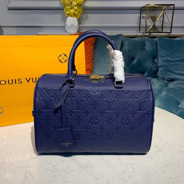 Top Quality Speedy Bandouliere 30 Monogram Empreinte Blue For Women,  Shoulder And Crossbody Bags 11.8in/30cm Top Quality