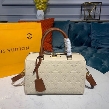 Top Quality Speedy Bandouliere 25 Monogram Empreinte Creme For Women,  Shoulder And Crossbody Bags 9.8in/25cm Top Quality