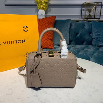 Top Quality Speedy Bandouliere 20 Monogram Empreinte Galet Grey For Women,  Shoulder And Crossbody Bags 7.8in/20cm Top Quality