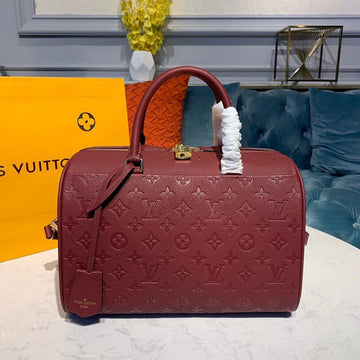 Top Quality Speedy Bandouliere 30 Monogram Empreinte Bunrgundy For Women,  Shoulder And Crossbody Bags 11.8in/30cm Top Quality