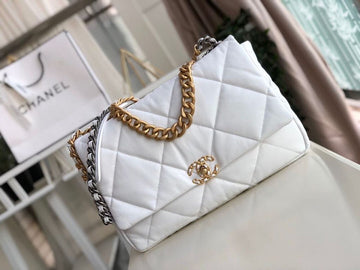 CHL 19 Maxi HandBag White For Women, Women’s Bags, Shoulder And Crossbody Bags 14in/36cm AS1162