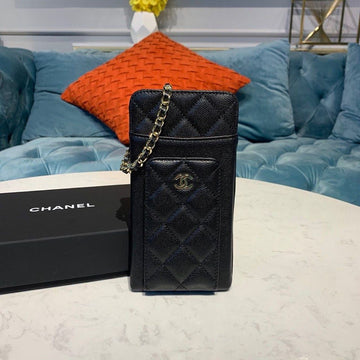 CHL Classic Cluth With Chain Black For Women Wallet 7in/18cm AP0990