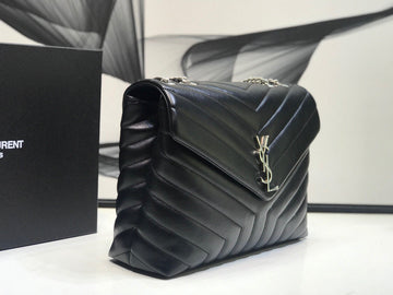 YSSL Loulou Small Chain Bag In MatelassÃ© "Y" Black For Women 9.8in/23cm YSL Â 494699DV7261000