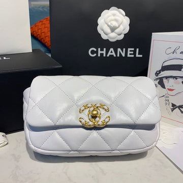 CHL 19 Waist Bag White For Women Bags 7.8in/20cm AS1163
