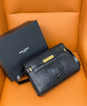 YSSL Manhattan Shoulder Bag Black For Women 11in/29cm YSL 579271DND0J1000