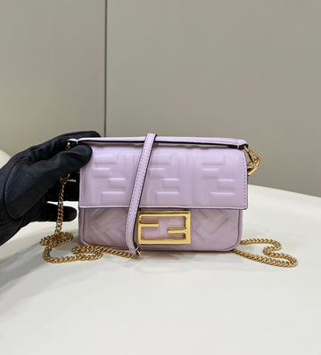 Top QualityTop Quality Baguette Purple For Women, Women’s Handbags, Shoulder And Crossbody Bags 7.5in/19cm FF 8BS017
