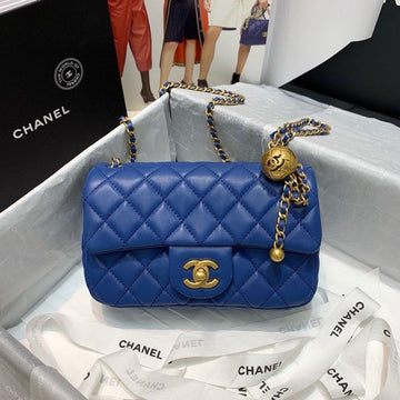 CHLTop Qualityap Bag With CHLBall On Strap Blue For Women Handbags, Shoulder And Crossbody Bags 7.8in/20cm AS1787