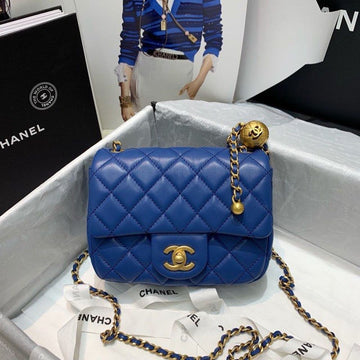 CHLMini Top Qualityap Bag With CHLBall On Strap Blue For Women Handbags, Shoulder And Crossbody Bags 6.7in/17cm AS1786