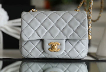 CHLMini Top Qualityap Bag With CHLBall On Strap Grey For Women Handbags, Shoulder And Crossbody Bags 6.7in/17cm AS1786