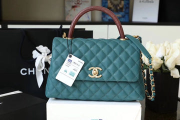 CHLLarge Flap Bag With Top Handle Teal For Women, Womenâs Handbags, Shoulder And Crossbody Bags 11in/28cm A92991