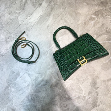 Top Quality Hourglass Small Handbag In Dark Green, For Women,  Bags 9in/23cm 5935461LRGM3011