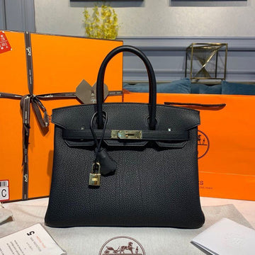 Top Quality Birkin 30 Togo Black Bag For Women, WomenÂs Handbags 11.8in/30cm