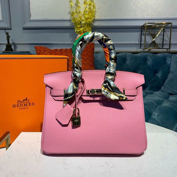 Top Quality Birkin Pink Semi Handstitched With Gold Toned Hardware For Women 30cm/11.8in