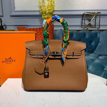Top Quality Birkin Brown Semi Handstitched With Gold Toned Hardware For Women 30cm/11.8in