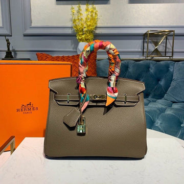 Top Quality Birkin Dark Grey Semi Handstitched With Gold Toned Hardware For Women 30cm/11.8in