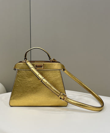 FI Top Quality Small Gold Bag For Woman 27cm/11in