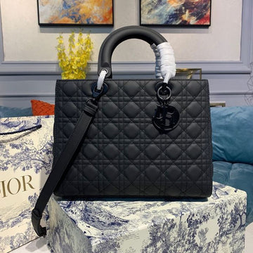 Top Quality Large Lady Bag Black For Women 12.5in/32cm CD M0566SLOI_M989